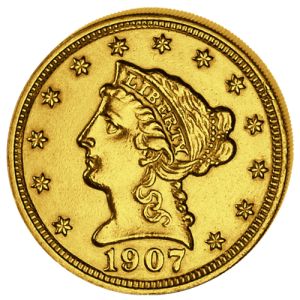 2,5 Dollar Goldmünze Liberty Head
