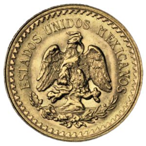 2,5 Pesos Gold Mexikanischer 1/4 Hidalgo