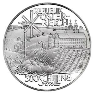 500 Schilling Silbermünze 1980 - 2001