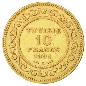 10 Tunesische Francs Goldmünze