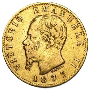 20 Lire Goldmünze Italien