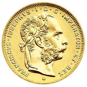 8 Gulden / 20 Franken Goldmünze
