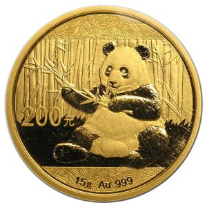 15g Goldmünze China Panda 