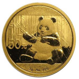 3g Goldmünze China Panda